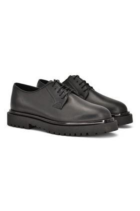 Scarpa lacci uomo in pelle colore nero. ANTICA CUOIERIA | 23076-NERO